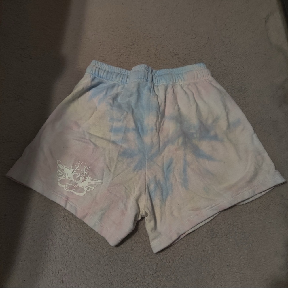 Boys Lie Pastel Tie-Dye Sweat Shorts Get Lucky Cupid’s Bowling Lanes Fleece - Picture 6 of 6